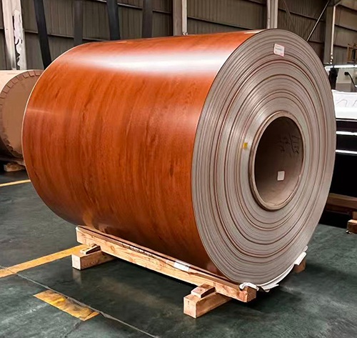 Wood Grain Finish Aluminum Trim Coil