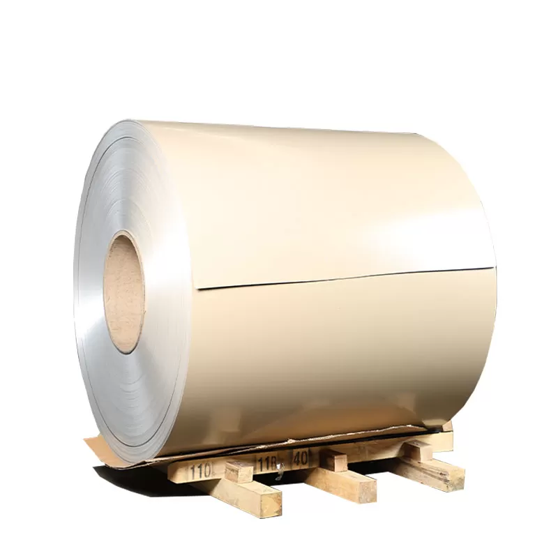 Metallic color coated aluminum coil