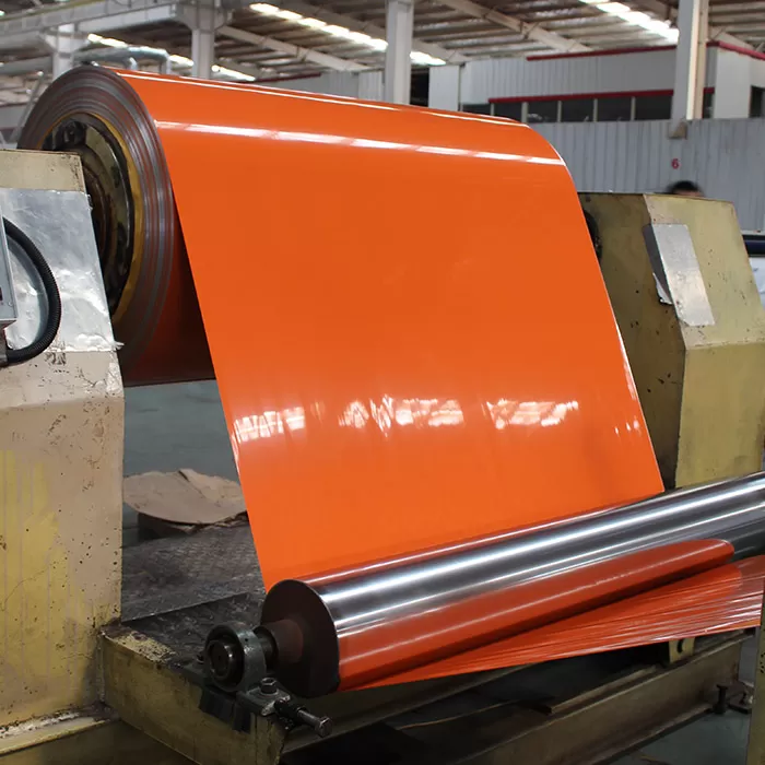Orange Color Aluminum Coil