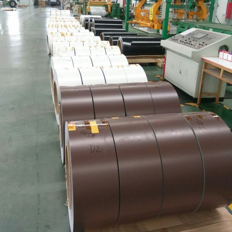 Cutting color coated aluminum coil bulk goods