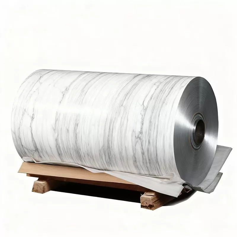 White Wood Grain Aluminum Trim Coil 